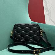 Gucci Matelassé black leather shoulder bag - 6