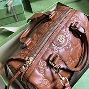 Gucci GG Matelassé leather medium duffle brown bag - 6