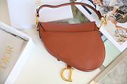 Dior saddle brown 26cm bag - 4