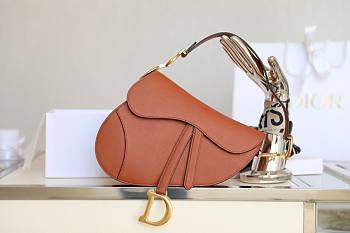 Dior saddle brown 26cm bag