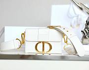 Dior 30 Montaigne White Mini Box Bag - 3