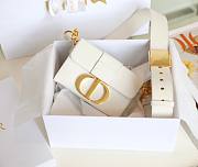 Dior 30 Montaigne White Mini Box Bag - 5