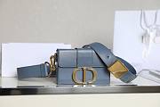 Dior 30 Montaigne blue Mini Box Bag - 1