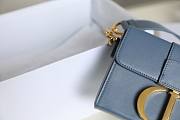 Dior 30 Montaigne blue Mini Box Bag - 4