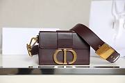 Dior 30 Montaigne Red Mini Box Bag - 4