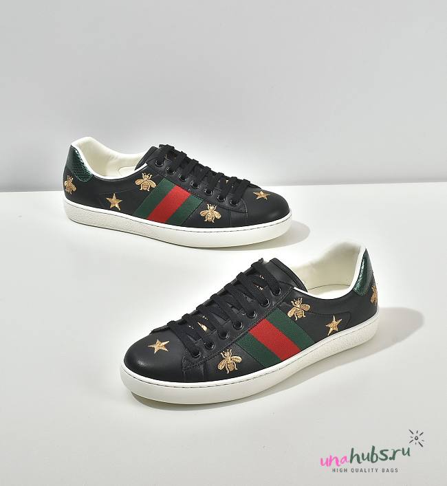 Gucci black bee shoes - 1