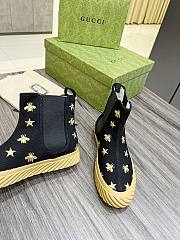 Gucci black bee boot - 6