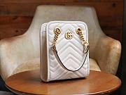 Gucci GG Marmont matelassé mini white bag - 5