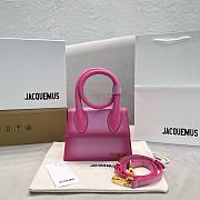 Jaquemus Le Chiquito pink leather 18cm bag - 1