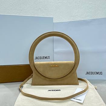 Jacquemus Le Sac Rond Velvet Yellow Bag