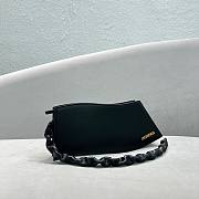 Jacquemus La Vague leather black shoulder bag - 4