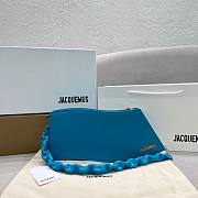 Jacquemus La Vague leather blue shoulder bag - 1