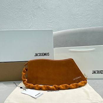Jacquemus La Vague leather orange shoulder bag