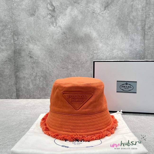 Prada orange bucket hat - 1