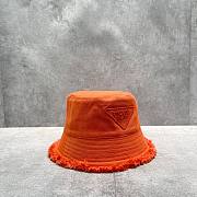 Prada orange bucket hat - 4