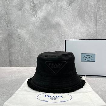 Prada black bucket hat