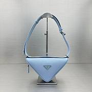 Saffiano leather blue belt bag - 2