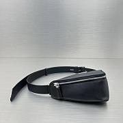 Prada Saffiano leather black belt bag - 4