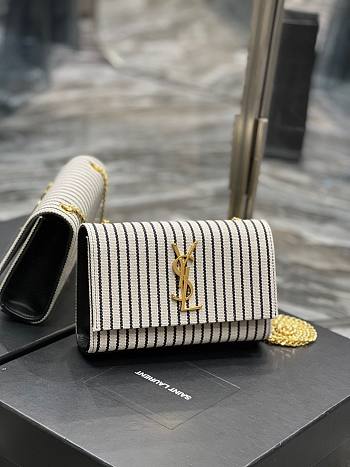 YSL Kate canvas and leather small bag 