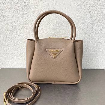 Prada Small beige leather handbag 1BC145