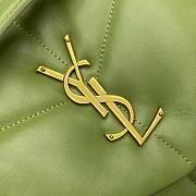 YSL LouLou Puffer Green Medium Bag - 4