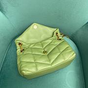 YSL LouLou Puffer Green Small Bag - 2