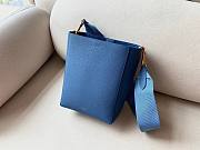 Celine nano SANGLE blue bucket bag - 1