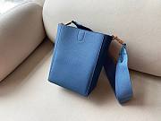 Celine nano SANGLE blue bucket bag - 2