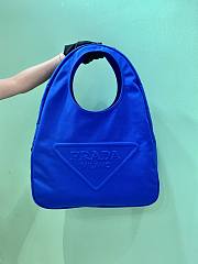 Prada blue canvas hobo bag - 2