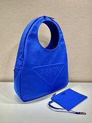 Prada blue canvas hobo bag - 4