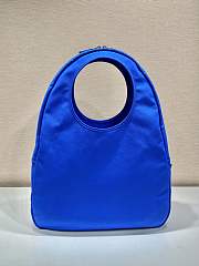 Prada blue canvas hobo bag - 6