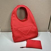 Prada red canvas hobo bag - 5