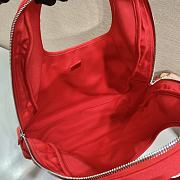 Prada red canvas hobo bag - 4