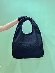 Prada black canvas hobo bag - 5