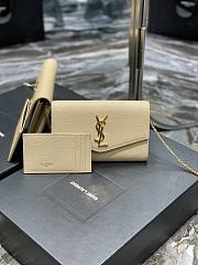 YSL uptown shoulder bag beige 19cm - 1