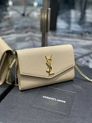 YSL uptown shoulder bag beige 19cm - 6