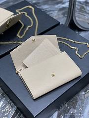 YSL uptown shoulder bag beige 19cm - 5