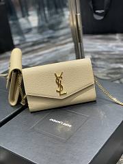 YSL uptown shoulder bag beige 19cm - 3