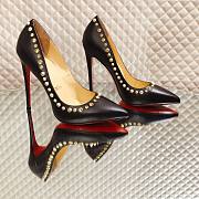 Louboutin stud black heel - 1