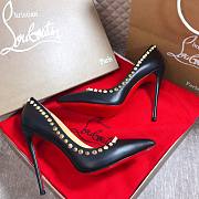 Louboutin stud black heel - 5