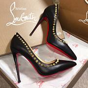 Louboutin stud black heel - 4