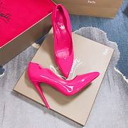 Lousboutin pink patent heel - 5