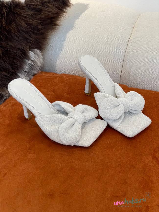 Bottega Veneta White Towel Heel - 1