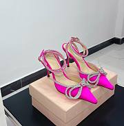 Mach pink velvet heel - 1