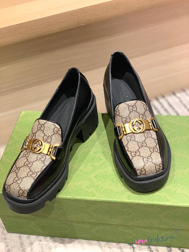 GUCCI GG leather loafers 01 - 1