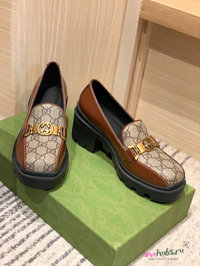 GUCCI GG leather loafers 03 - 1