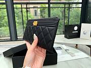 Chanel black lampskin wallet - 4