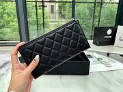 Chanel black lampskin wallet - 6