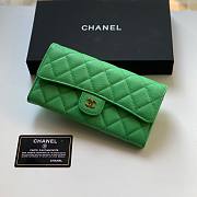 Chanel green caviar wallet - 1