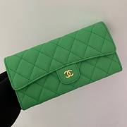 Chanel green caviar wallet - 6